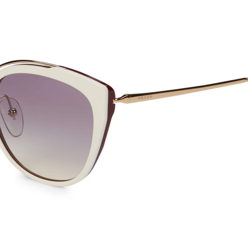 Prada Cat Eye Sunglasses in Ivory - Picture 2 of 2